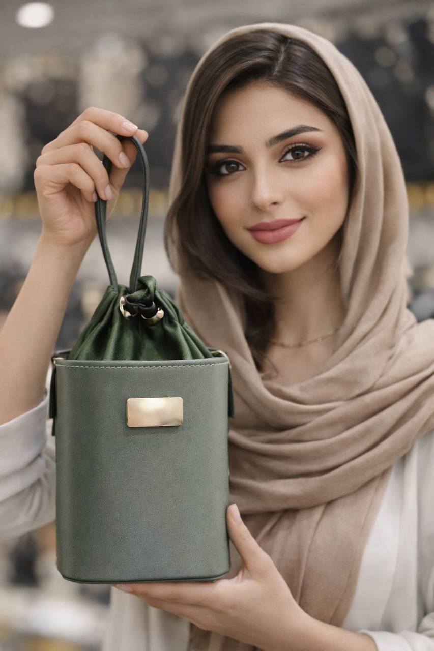کیف زنانه و دخترانه استوانه ای رودستی کد ۰۰۲۵۳۶۳